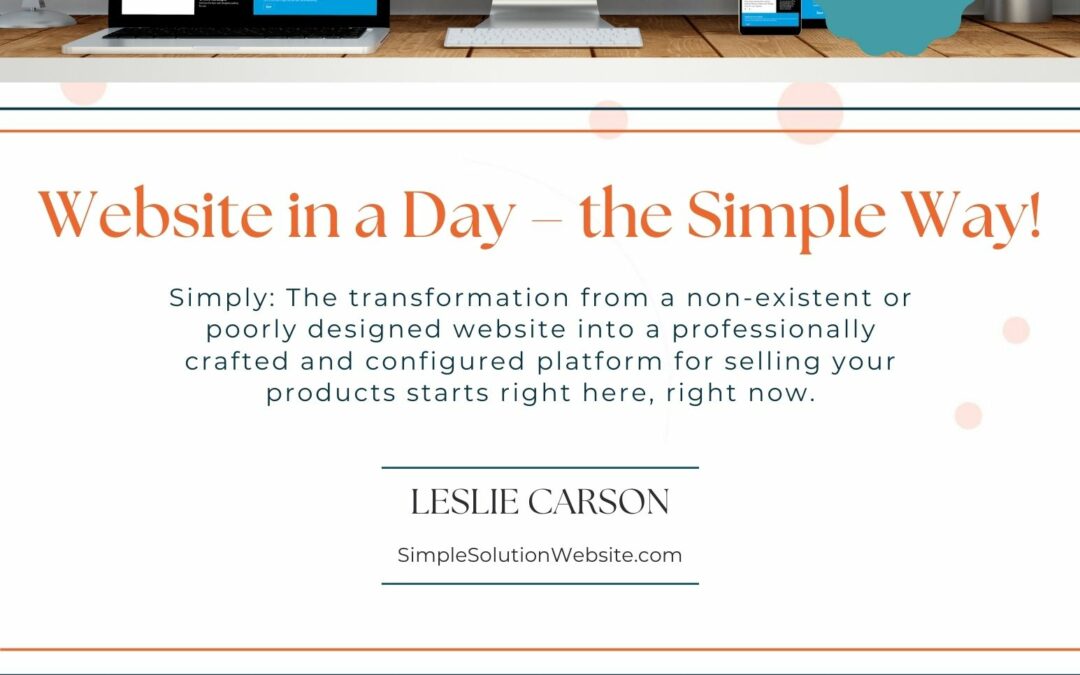 Website In A Day—The Simple Way!